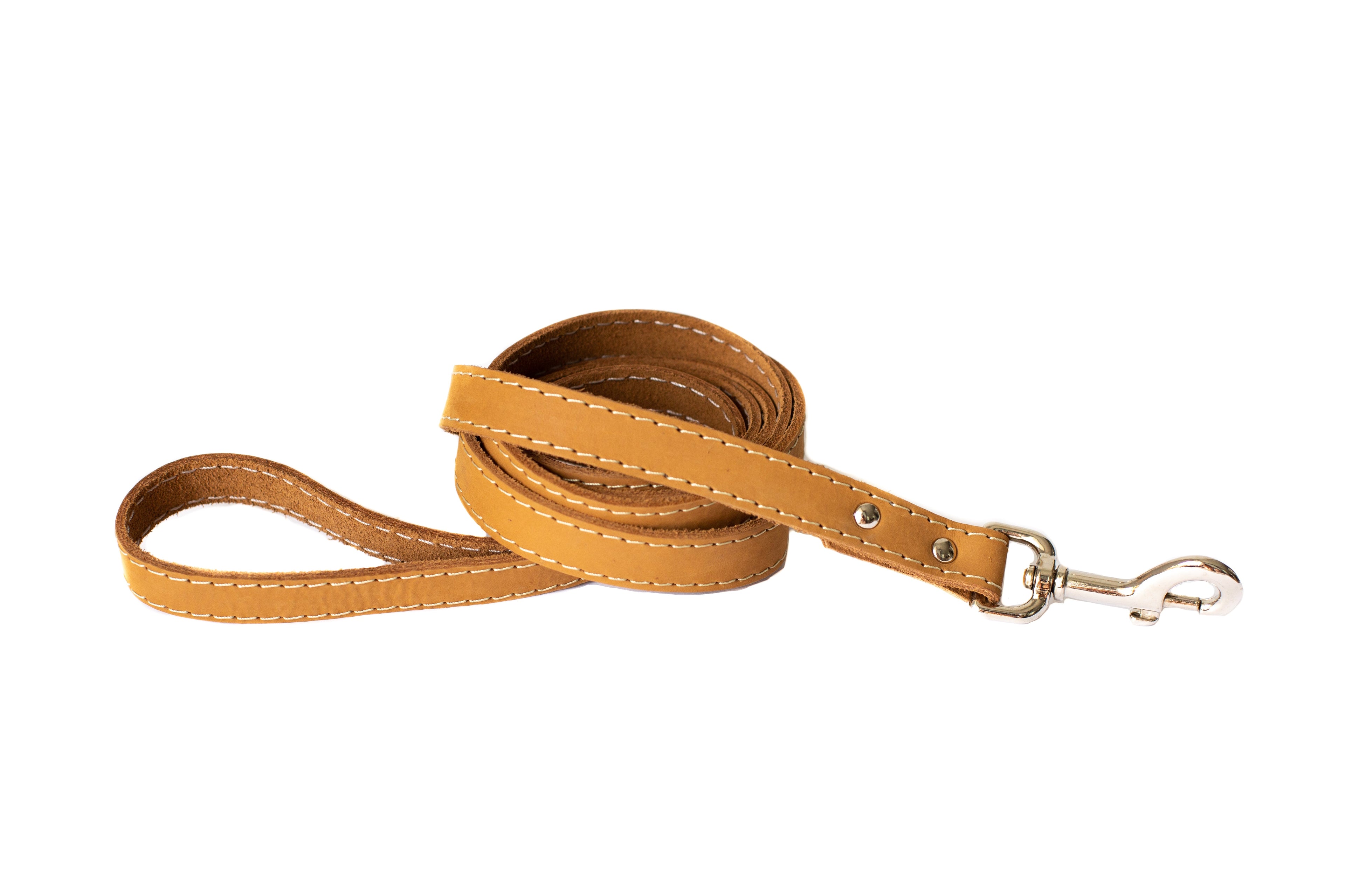 Pro Line Hunting Khaki Leather Leash by Euro-Dog Collars and Leads