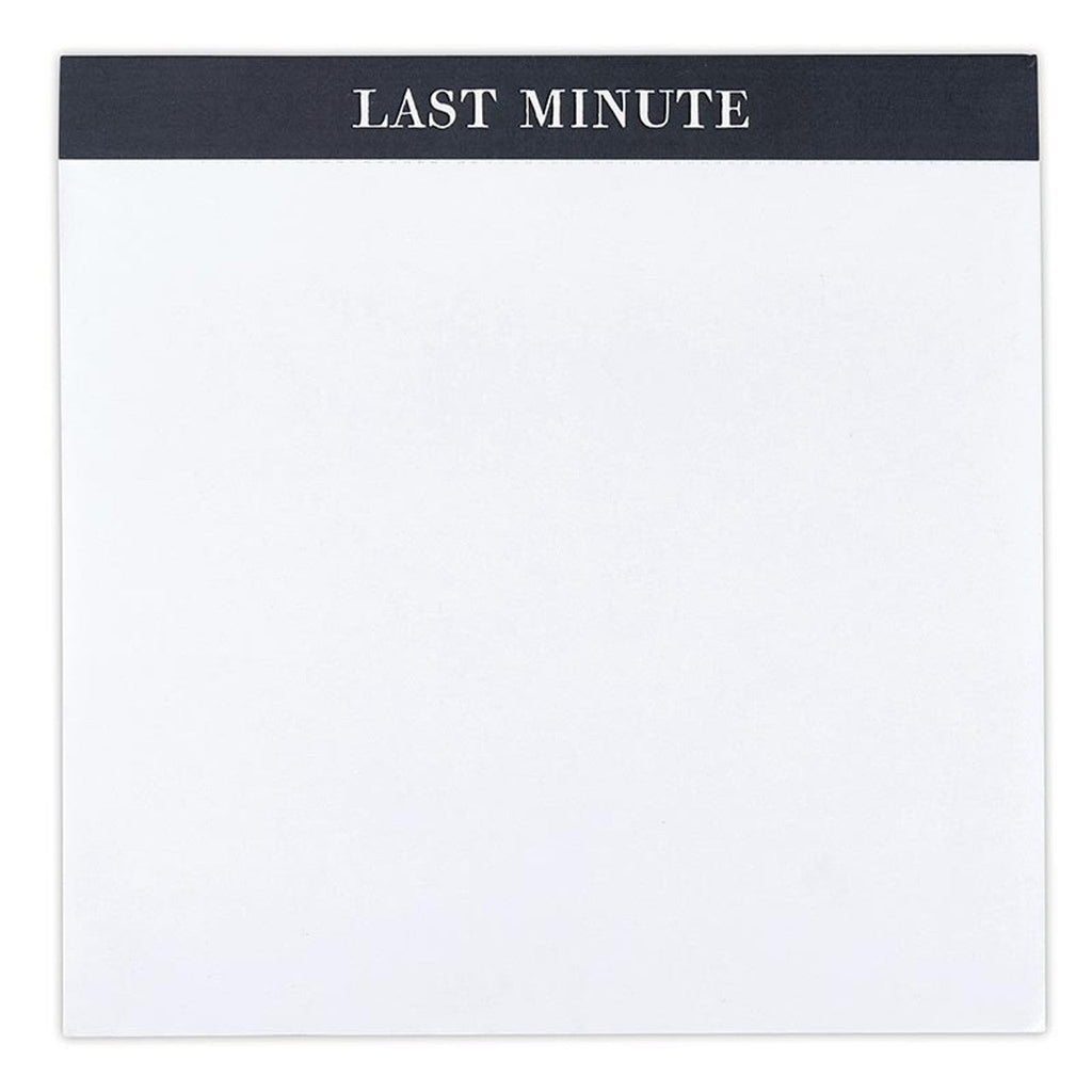Last Minute Chunky Square Notepad Block | 7.25" x 7.25" by The Bullish Store