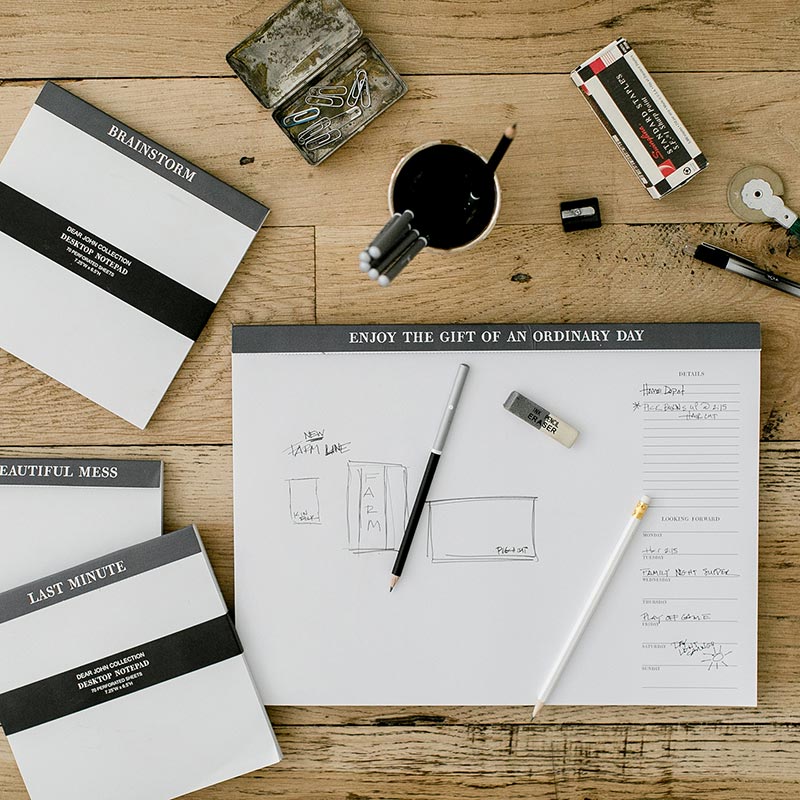 Last Minute Chunky Square Notepad Block | 7.25" x 7.25" by The Bullish Store