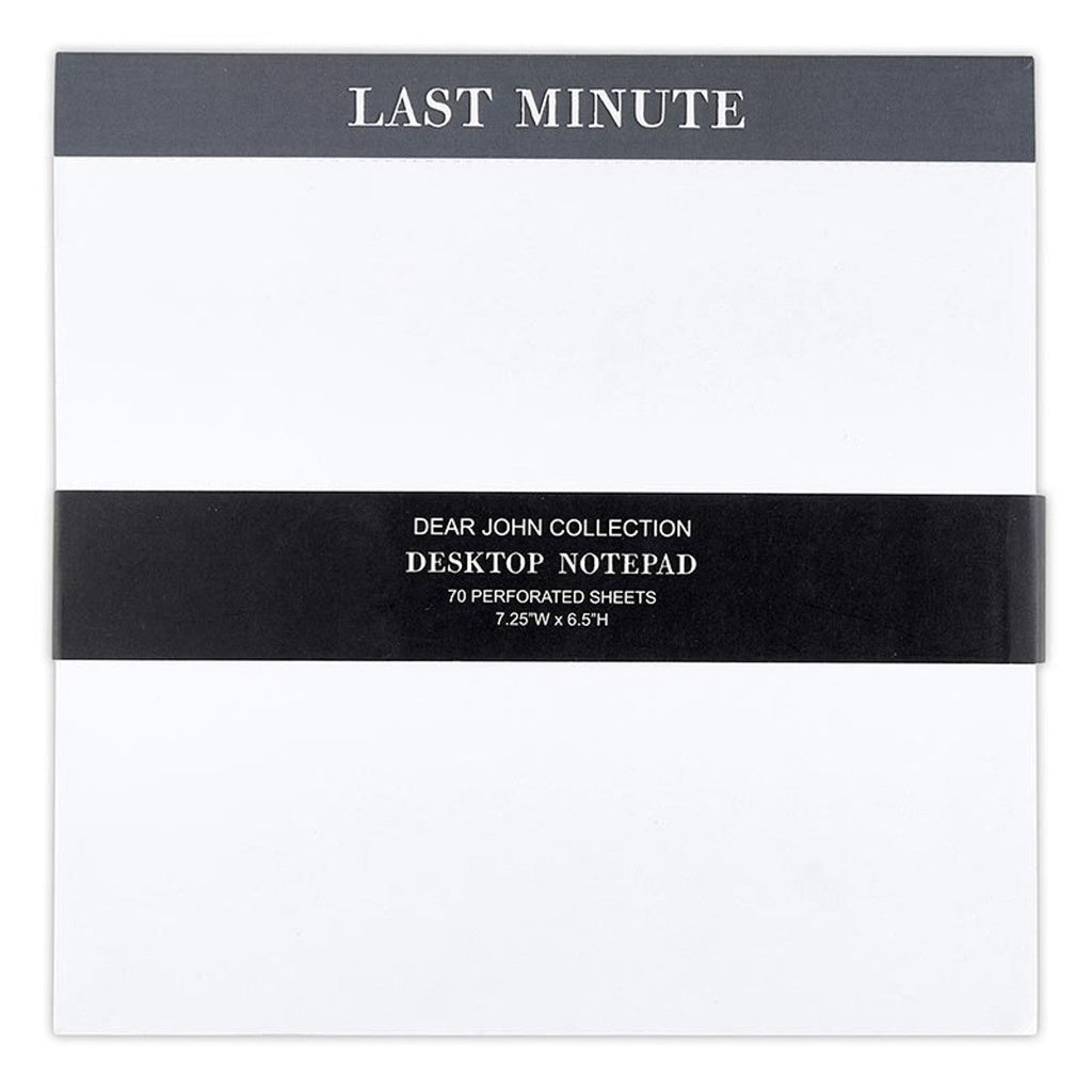 Last Minute Chunky Square Notepad Block | 7.25" x 7.25" by The Bullish Store