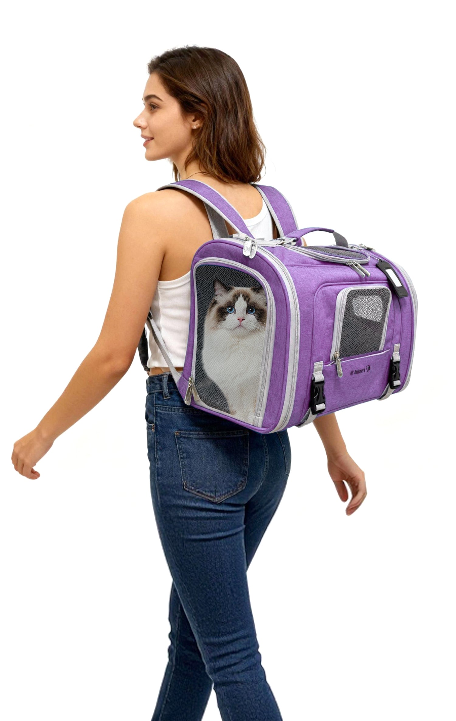 Mr. Peanut's Monterey Series Airline Compliant Horizontal Backpack Pet Carrier by Mr. Peanut's Pet Carriers