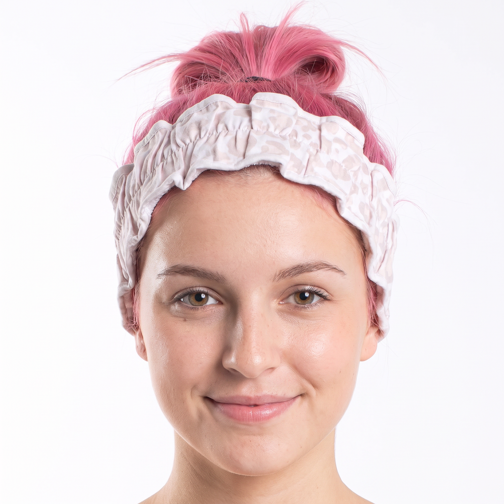 Leopard Spa Headband | Hair Band for Skincare Facial After Shower by The Bullish Store