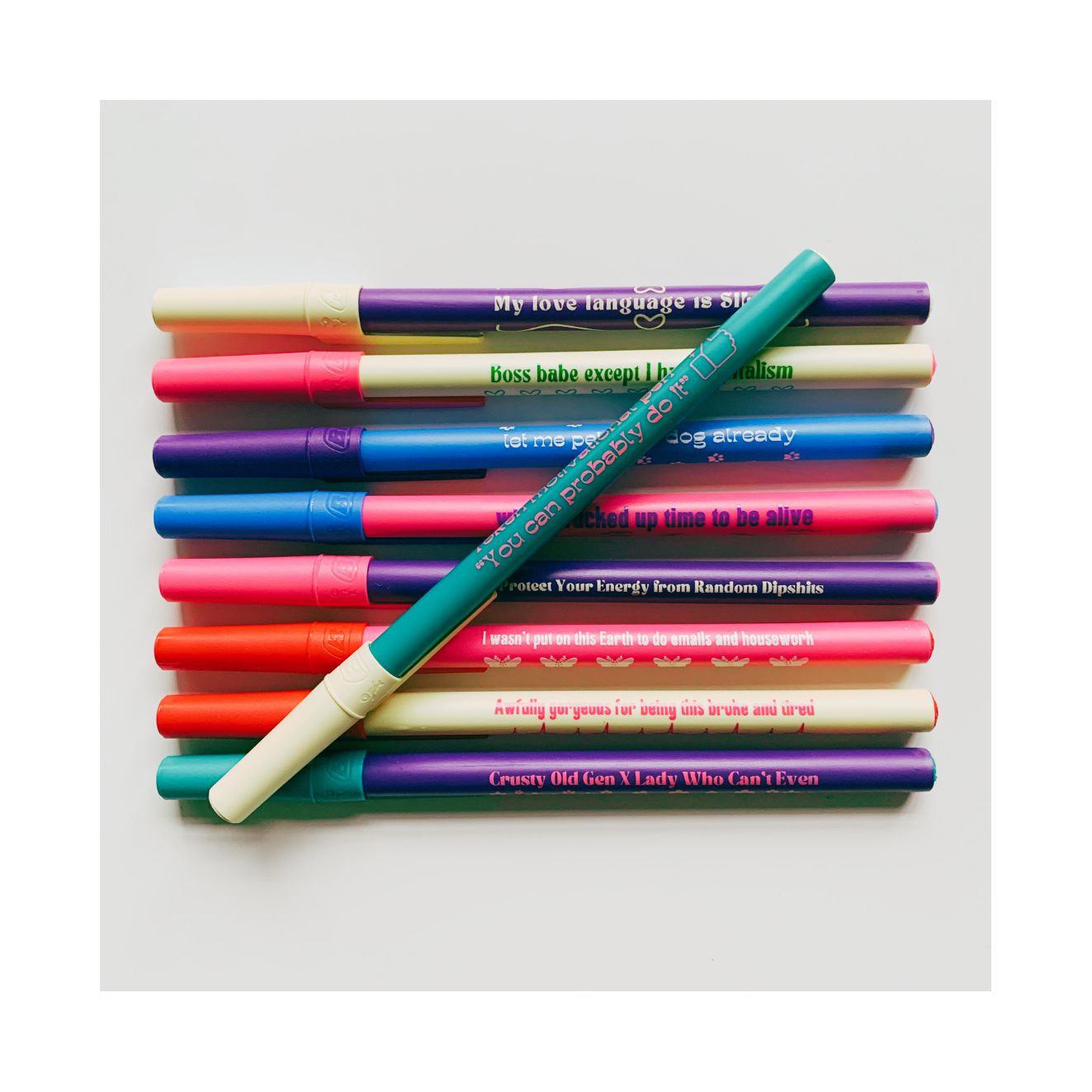 Let Me Pet Your Dog Already Ballpoint Pen in Blue | Gen Z Aesthetic Blue Ink by The Bullish Store
