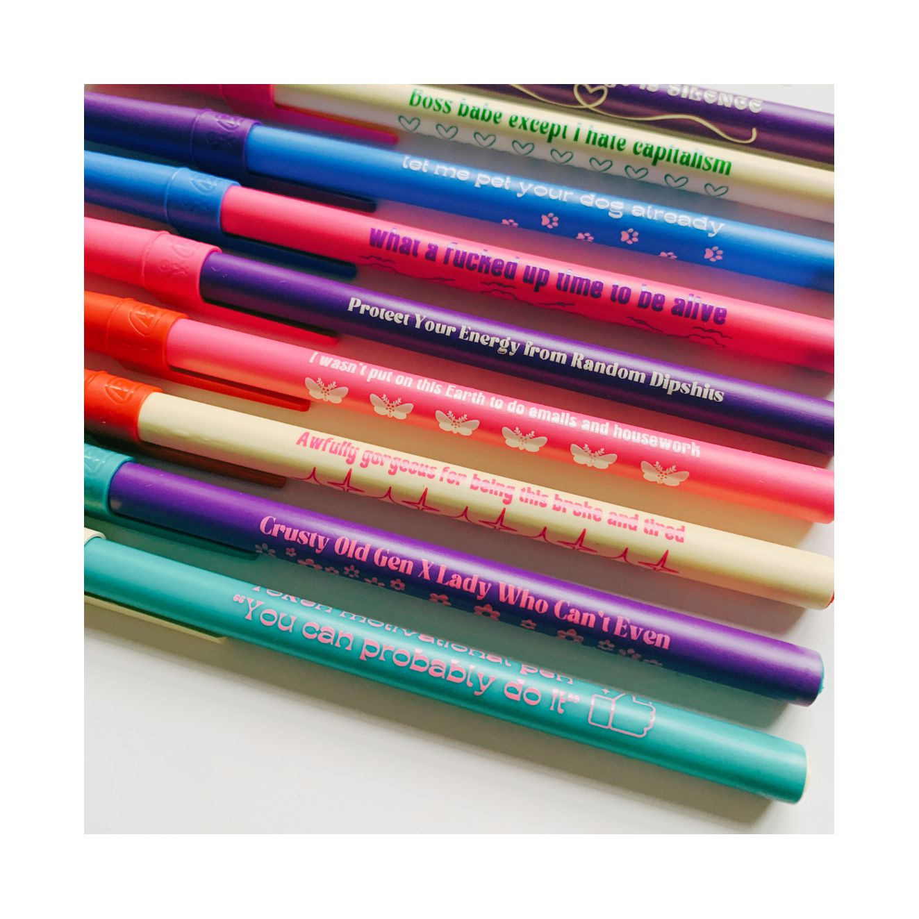 Let Me Pet Your Dog Already Ballpoint Pen in Blue | Gen Z Aesthetic Blue Ink by The Bullish Store