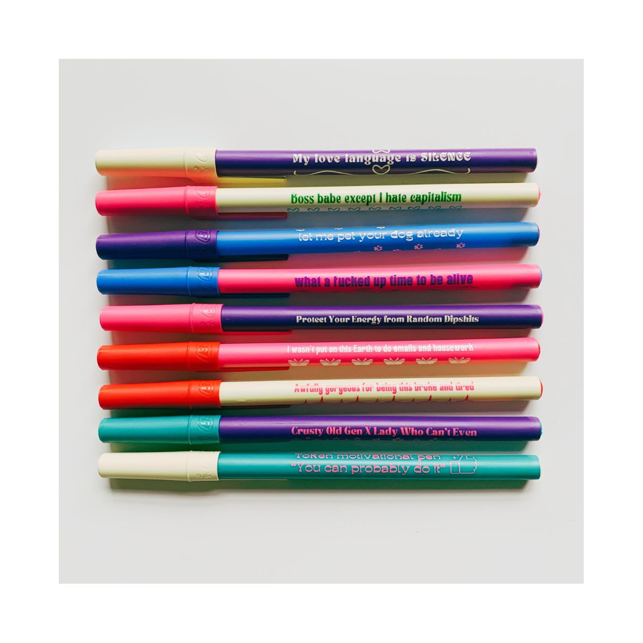 Let Me Pet Your Dog Already Ballpoint Pen in Blue | Gen Z Aesthetic Blue Ink by The Bullish Store