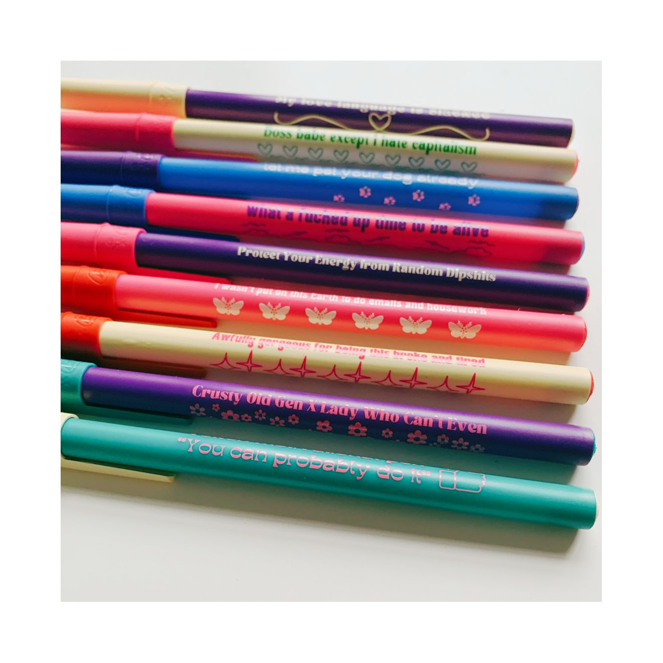 Let Me Pet Your Dog Already Ballpoint Pen in Blue | Gen Z Aesthetic Blue Ink by The Bullish Store