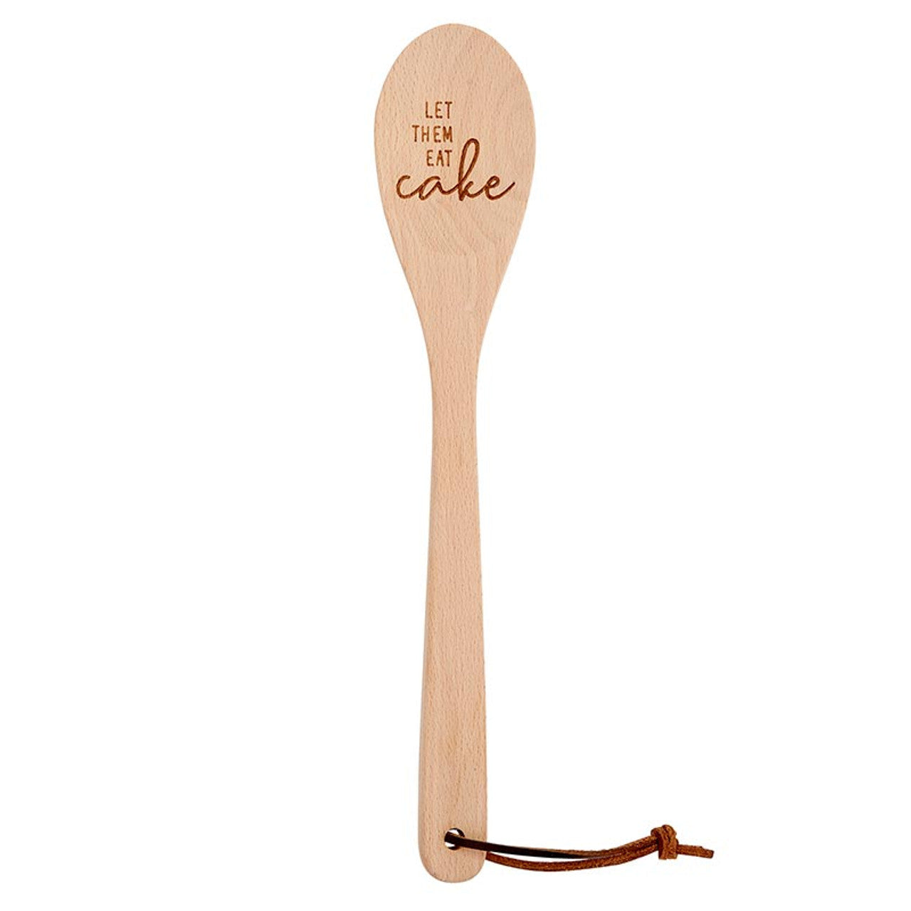 Let Them Eat Cake Marie Antoinette Inspired Cooking Spoon | Cute Wooden Spoon in Muslin Gift Bag by The Bullish Store