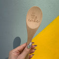 Let Them Eat Cake Marie Antoinette Inspired Cooking Spoon | Cute Wooden Spoon in Muslin Gift Bag by The Bullish Store