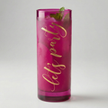 Let's Party Collins Cocktail Glass in Magenta | 17 oz. by The Bullish Store