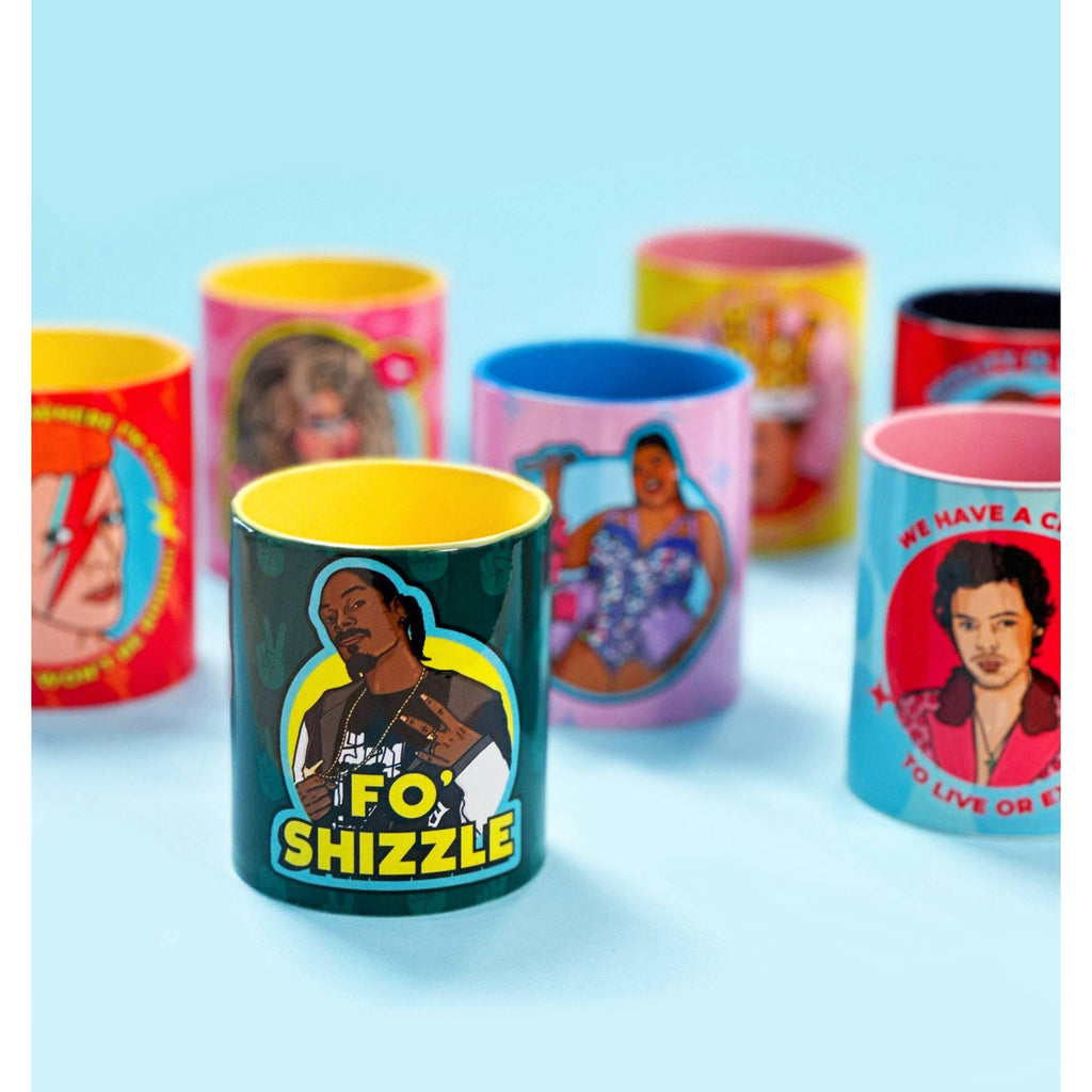 Lizzo Blue Mug | Ceramic Tea Coffee Cup | 11oz by The Bullish Store