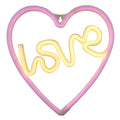 Love Neon LED Light | Heart Shaped Wall Art Sign by The Bullish Store