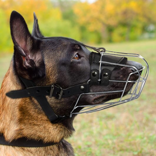 Viper Delta Metal Wire Basket Dog Muzzle by Dogline