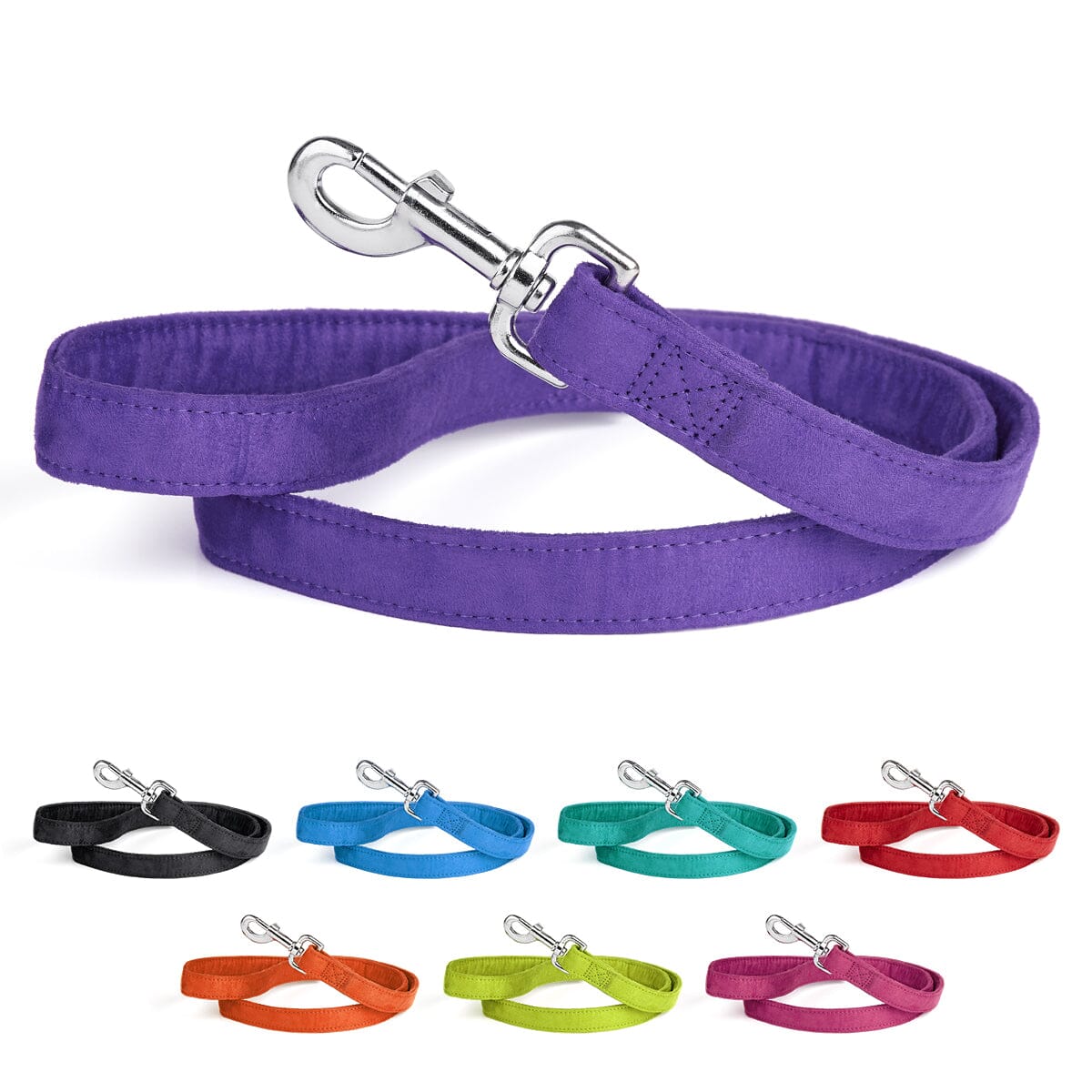 Comfort Microfiber Flat Dog Leash by Dogline