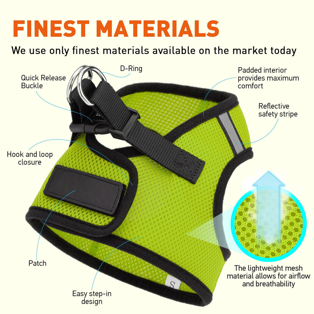 Boston Mesh Dog Harness + Built-in Hook & Loop Fastener by Dogline