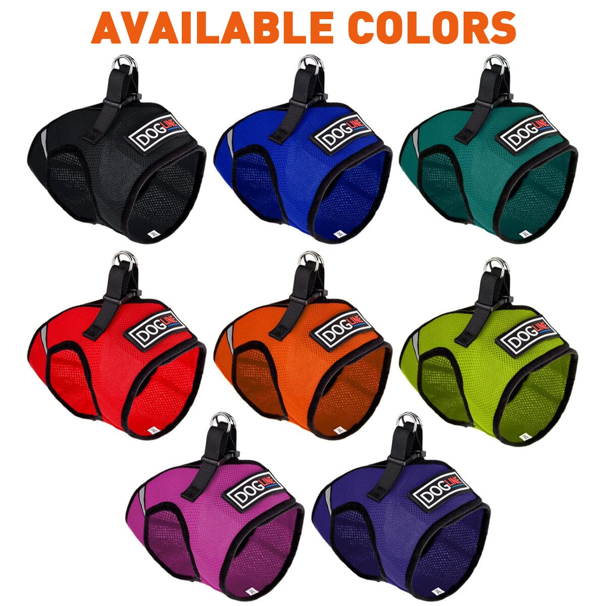 Boston Mesh Dog Harness + Built-in Hook & Loop Fastener by Dogline