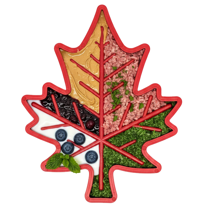Canadian Maple Leaf Nylon Dog Chew Toy - Indestructible & USA Made by SodaPup/True Dogs, LLC