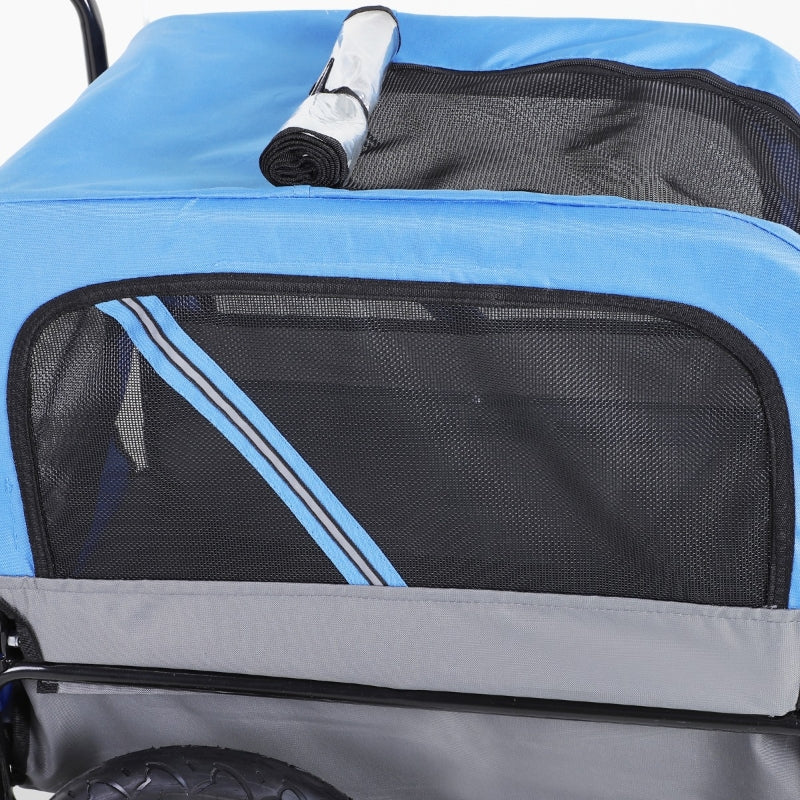 2-in-1, 3 Wheel Pet Jogging Stroller Bike Trailer by Furr Baby Gifts