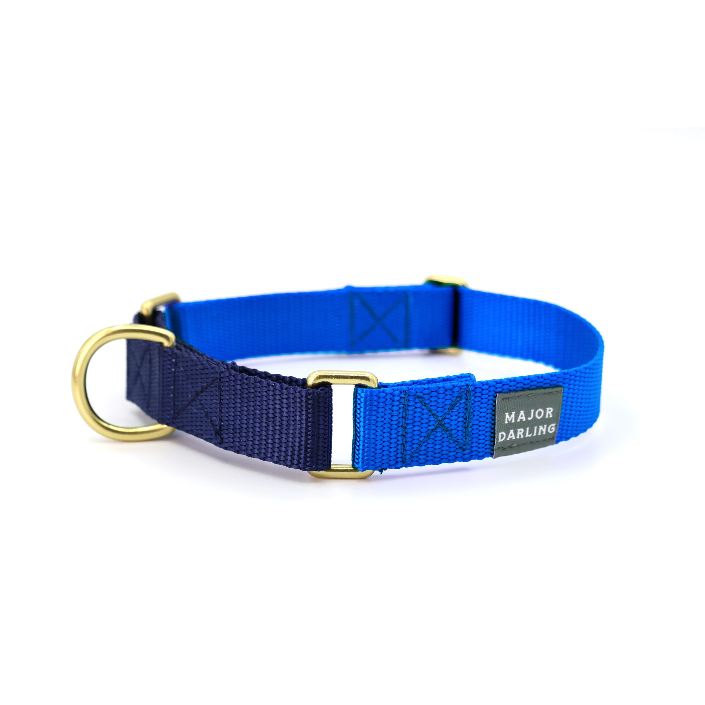 martingale collar / cobalt + navy by Major Darling