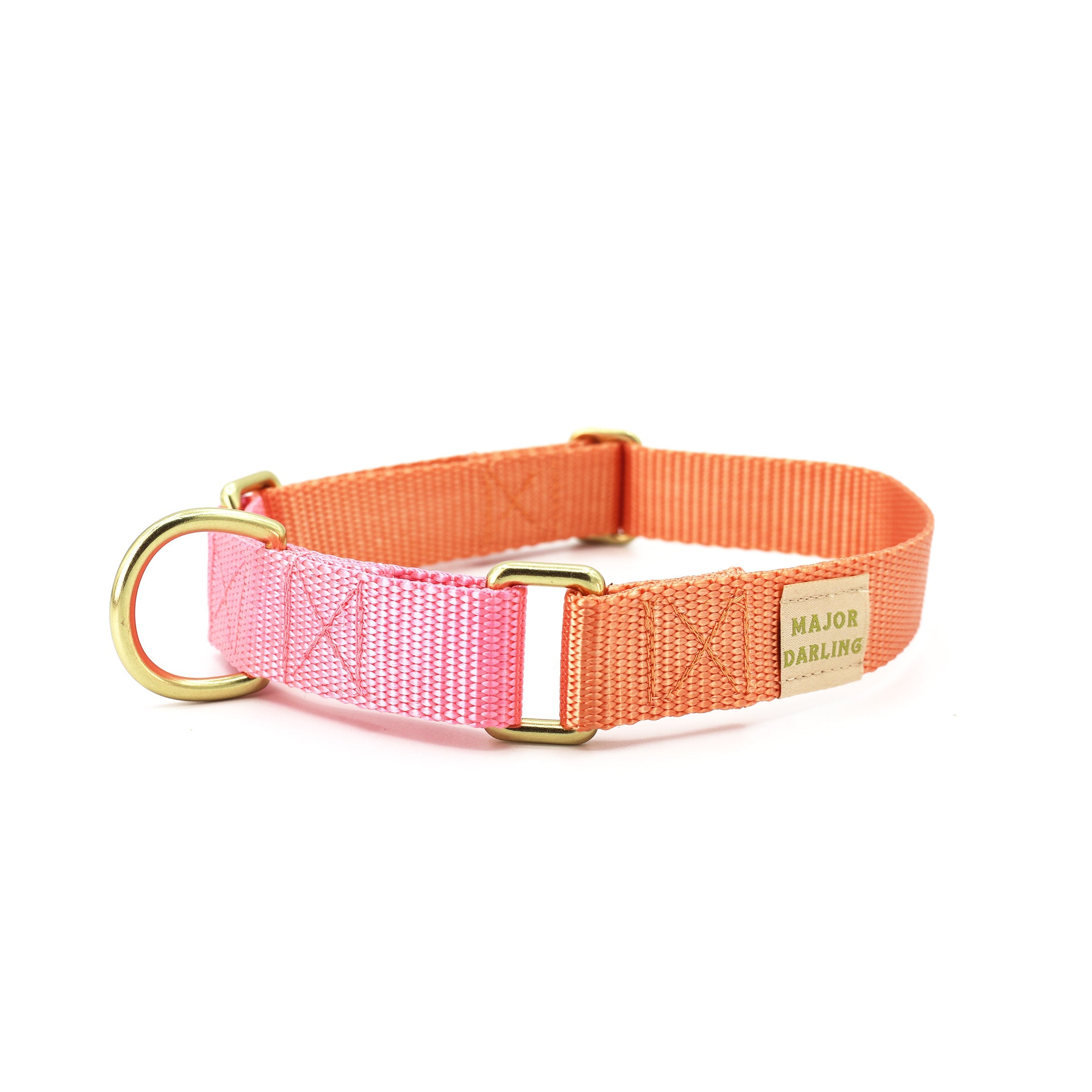 martingale collar / peach + pink by Major Darling
