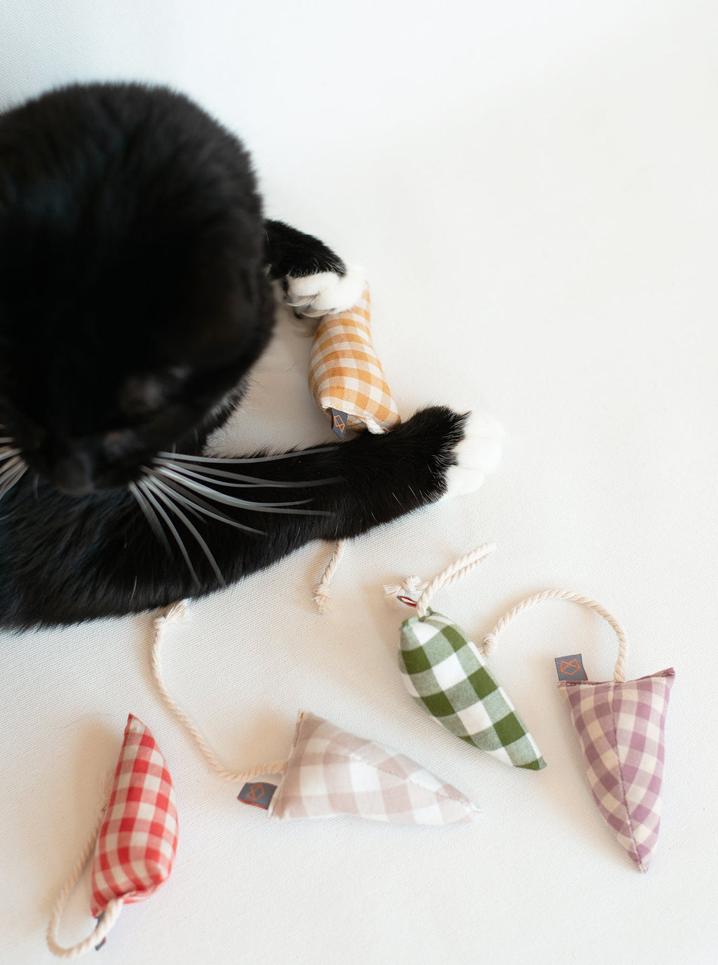 MODERN MOUSE CATNIP TOY - GINGHAM by MODERNBEAST