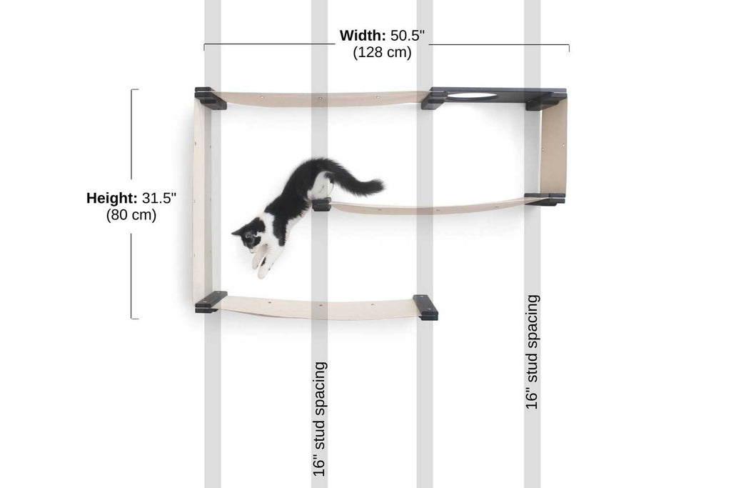 Cat Maze Wall - 3 Tier Cat Tree by Catastrophic Creations