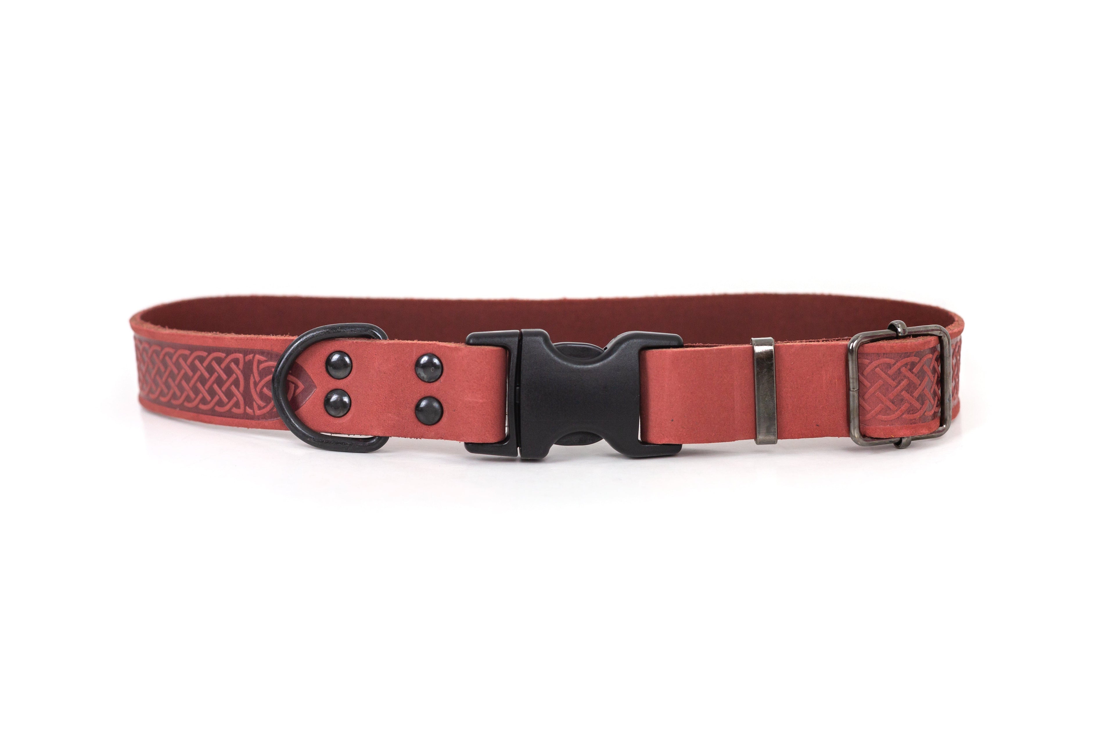 Celtic Sport Coral Reef Leather Dog Collar by Euro-Dog Collars and Leads
