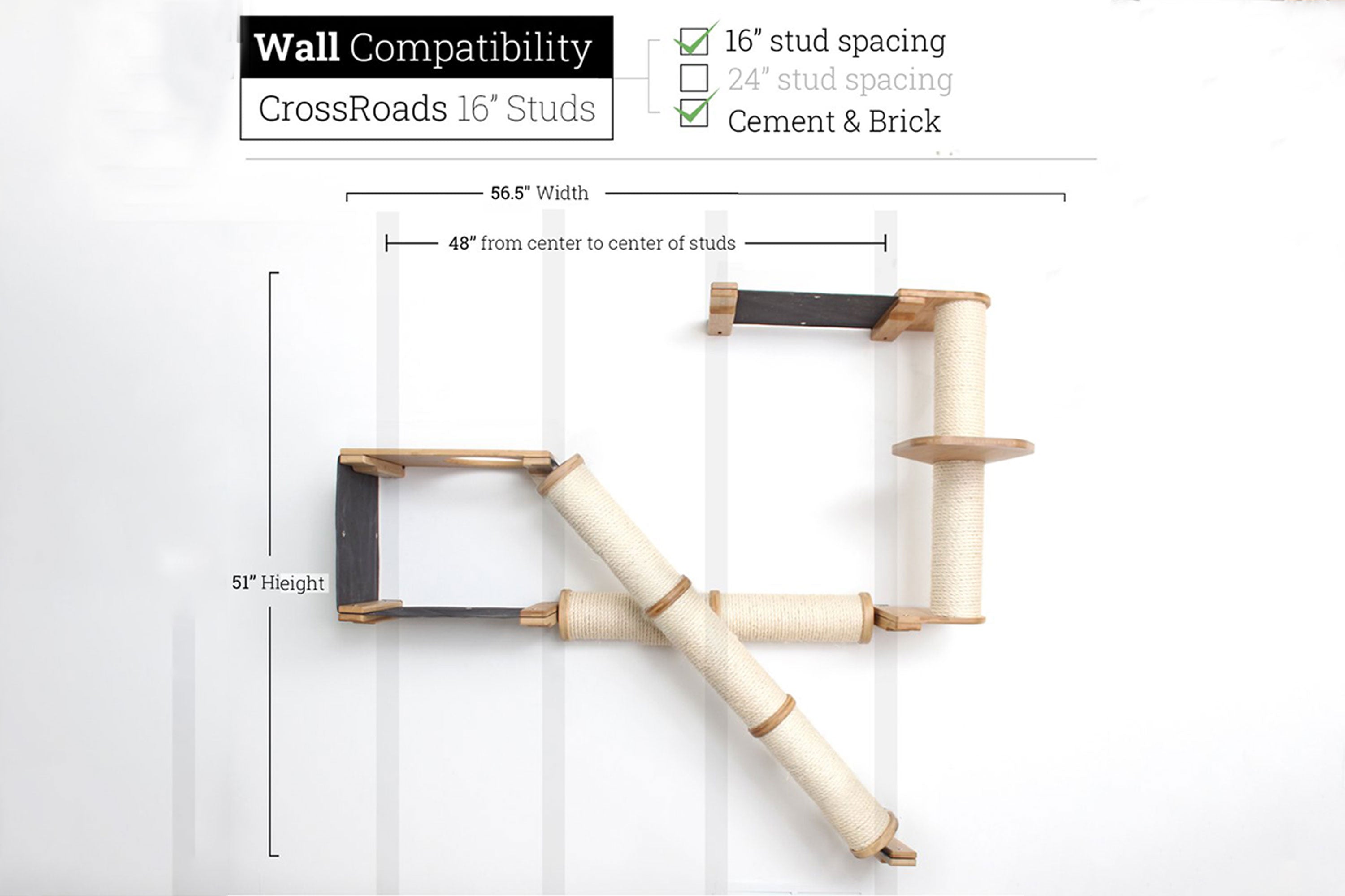 The Crossroads - Cat Wall Scratcher - Tree with Ramp