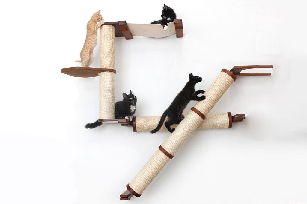 The Crossroads - Cat Wall Scratcher - Tree with Ramp by Catastrophic Creations