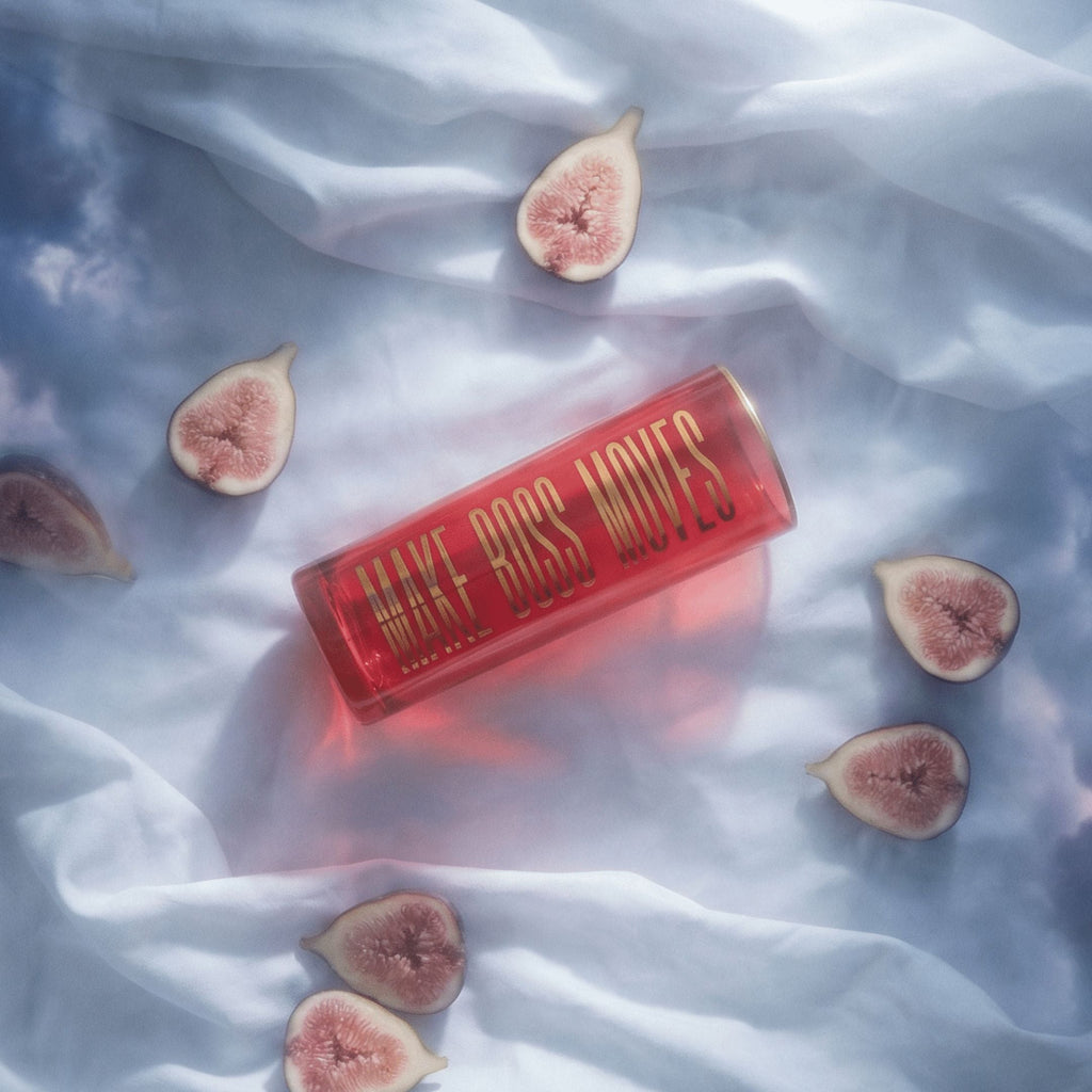 Make Boss Moves Collins Glass in Coral and Gold by The Bullish Store