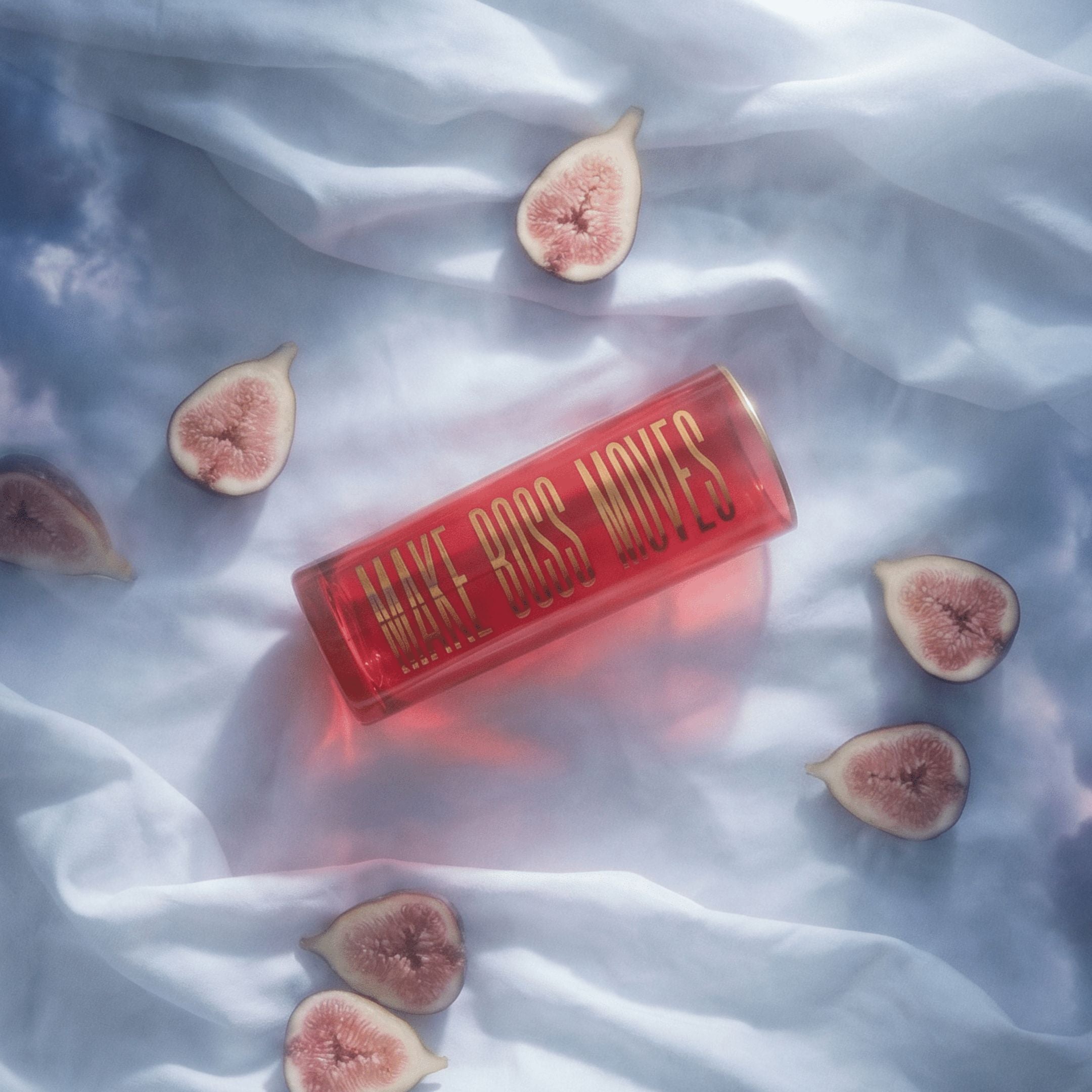 Make Boss Moves Collins Glass in Coral and Gold by The Bullish Store