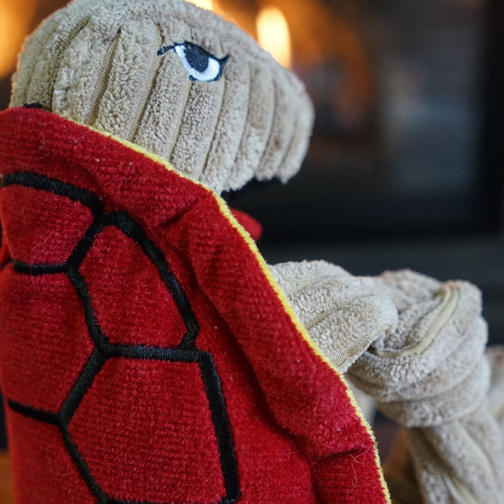 NCAA University of Maryland - Testudo the Terrapin Knottie® Plush Dog Toy by HuggleHounds
