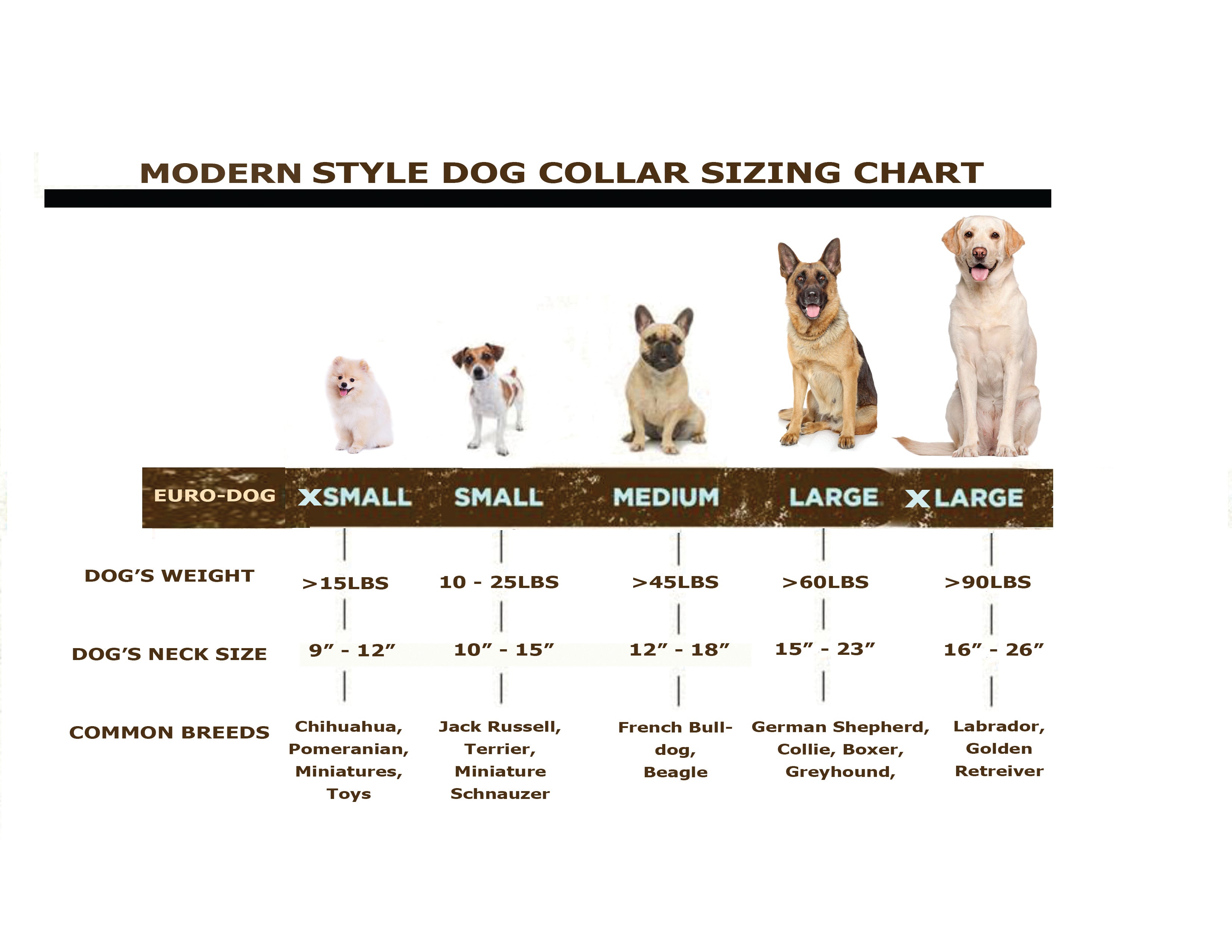 Modern Style Quick-Release Blue Jeans Leather Dog Collar by Euro-Dog Collars and Leads