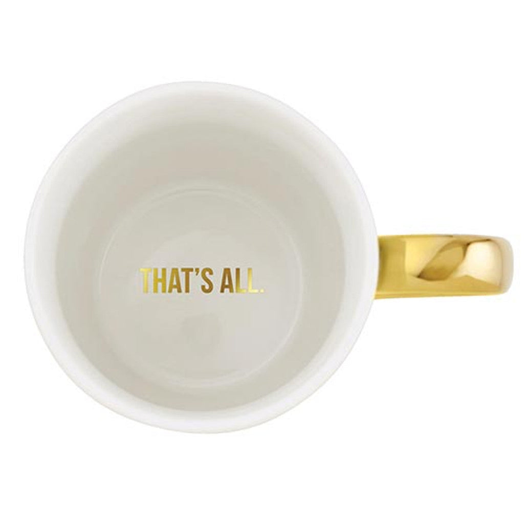 My Goal Is To Weigh Gold Handle Mug | Stoneware Coffee Tea Cup | 16oz by The Bullish Store