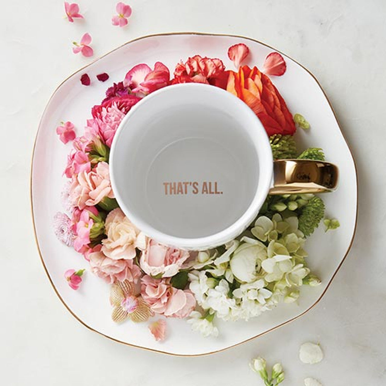 My Goal Is To Weigh Gold Handle Mug | Stoneware Coffee Tea Cup | 16oz by The Bullish Store