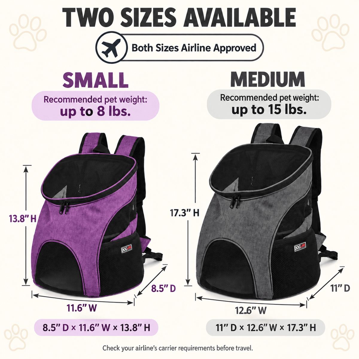 Pet Carrier Backpack by Dogline