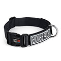 Omega Nylon Flat Collar + Built-in Hook & Loop Fastener by Dogline