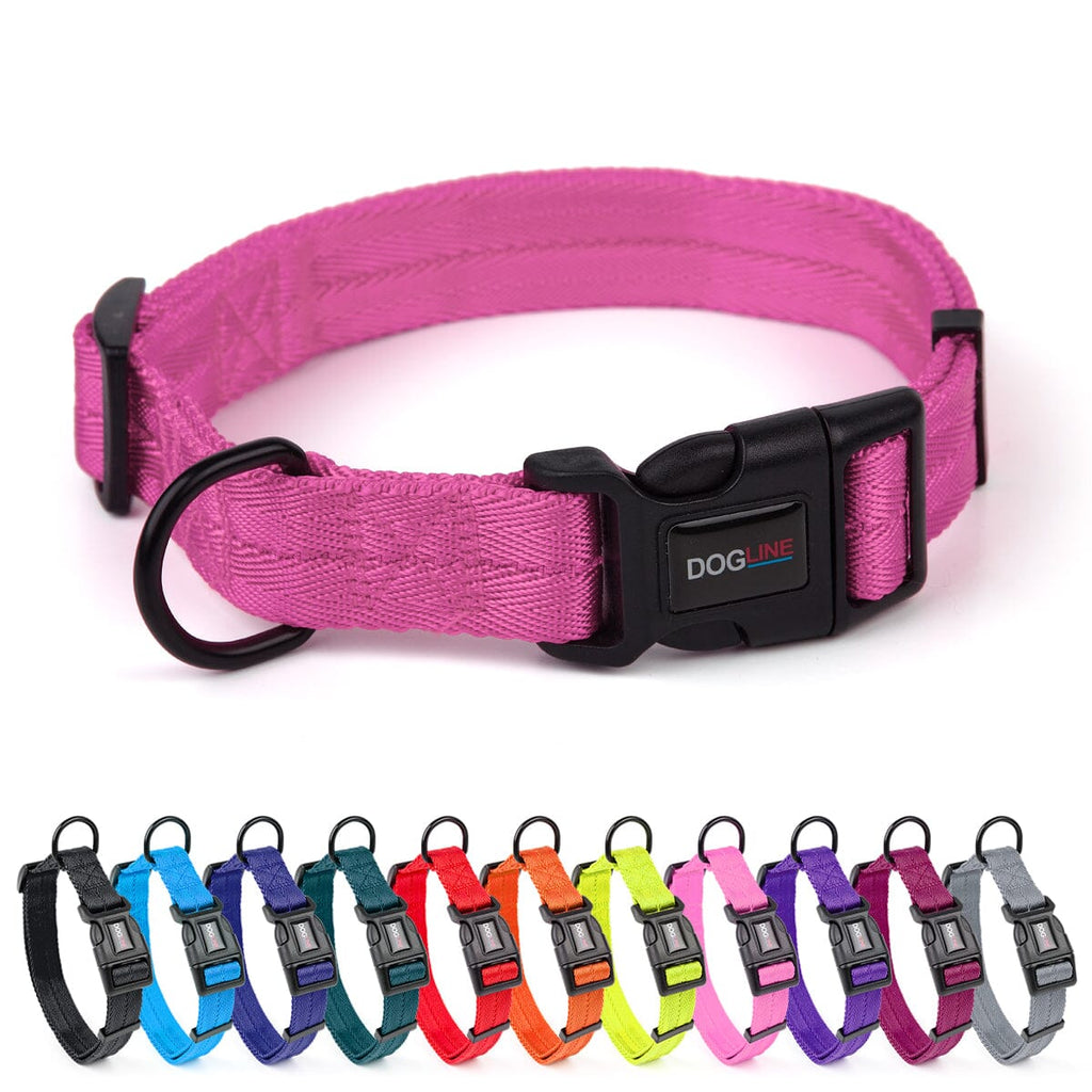 Nylon Flat Dog Collar by Dogline