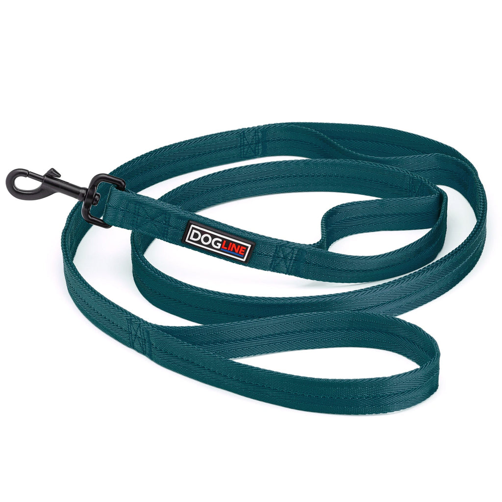 Nylon Multi-Handle Flat Dog Leash by Dogline