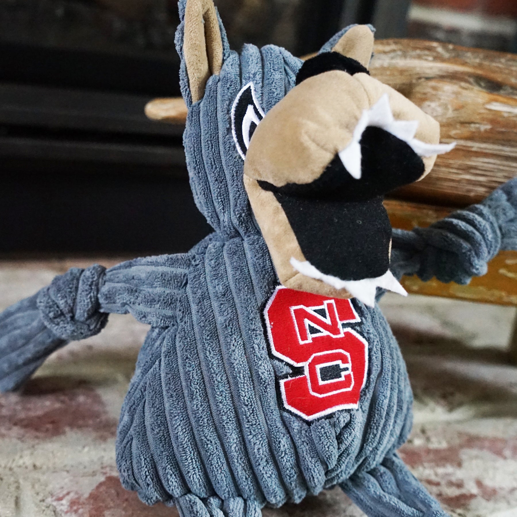 NCAA North Carolina State University, Mr. Wuf Knottie® Plush Dog Toy by HuggleHounds
