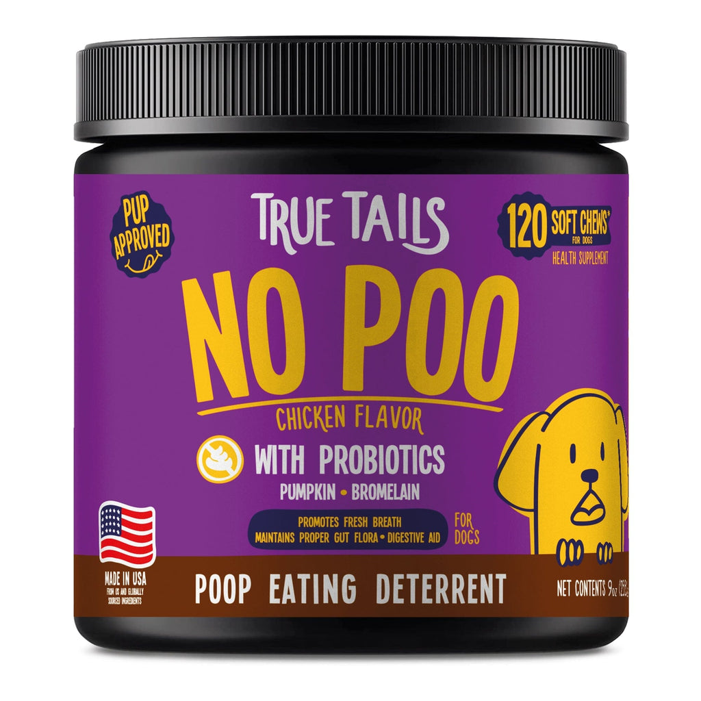 No Poo Poop Eating Deterrent With Probiotics For Dogs 9oz Jar (120 count) by Dogline