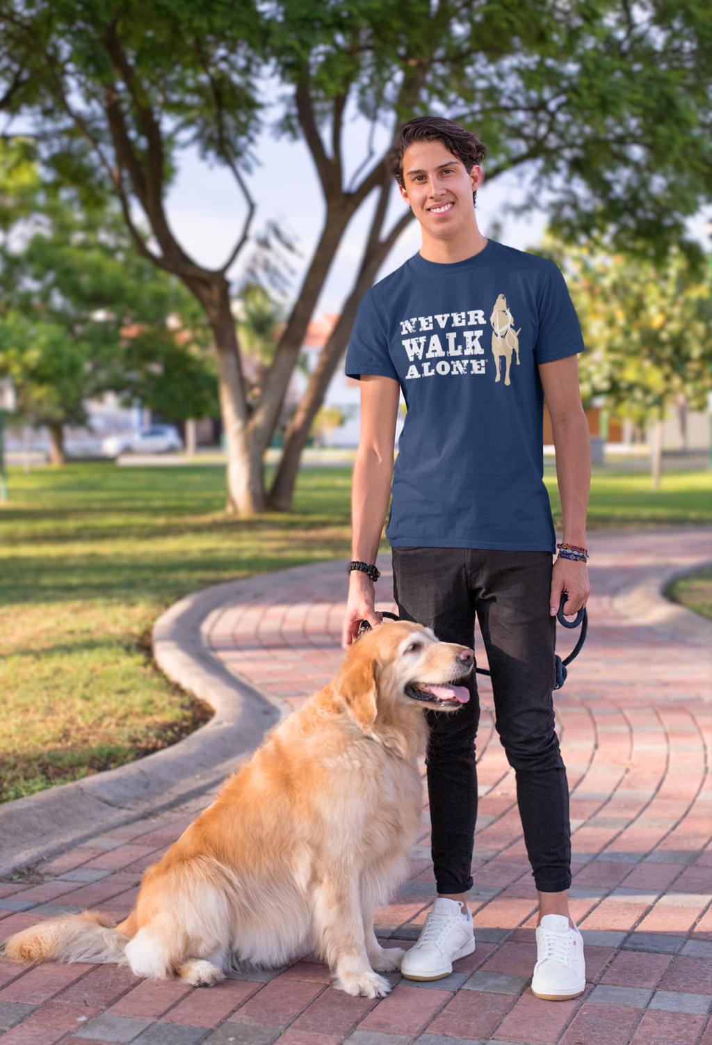T-shirt: Never Walk Alone by Dog is Good