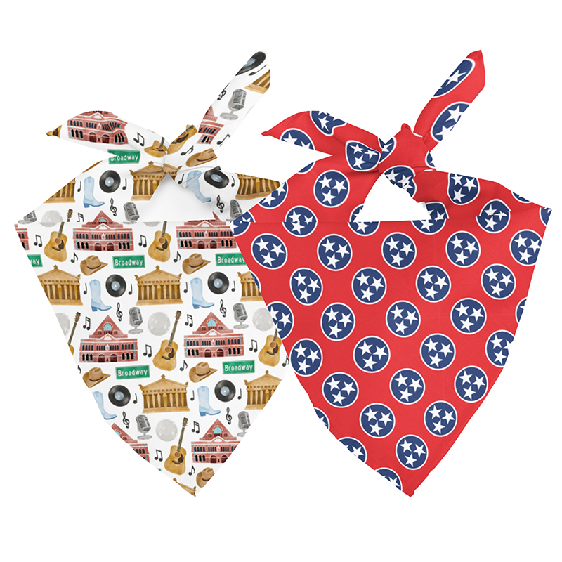 Nashville Tennessee Dog Bandana by Dog Bandana Co.