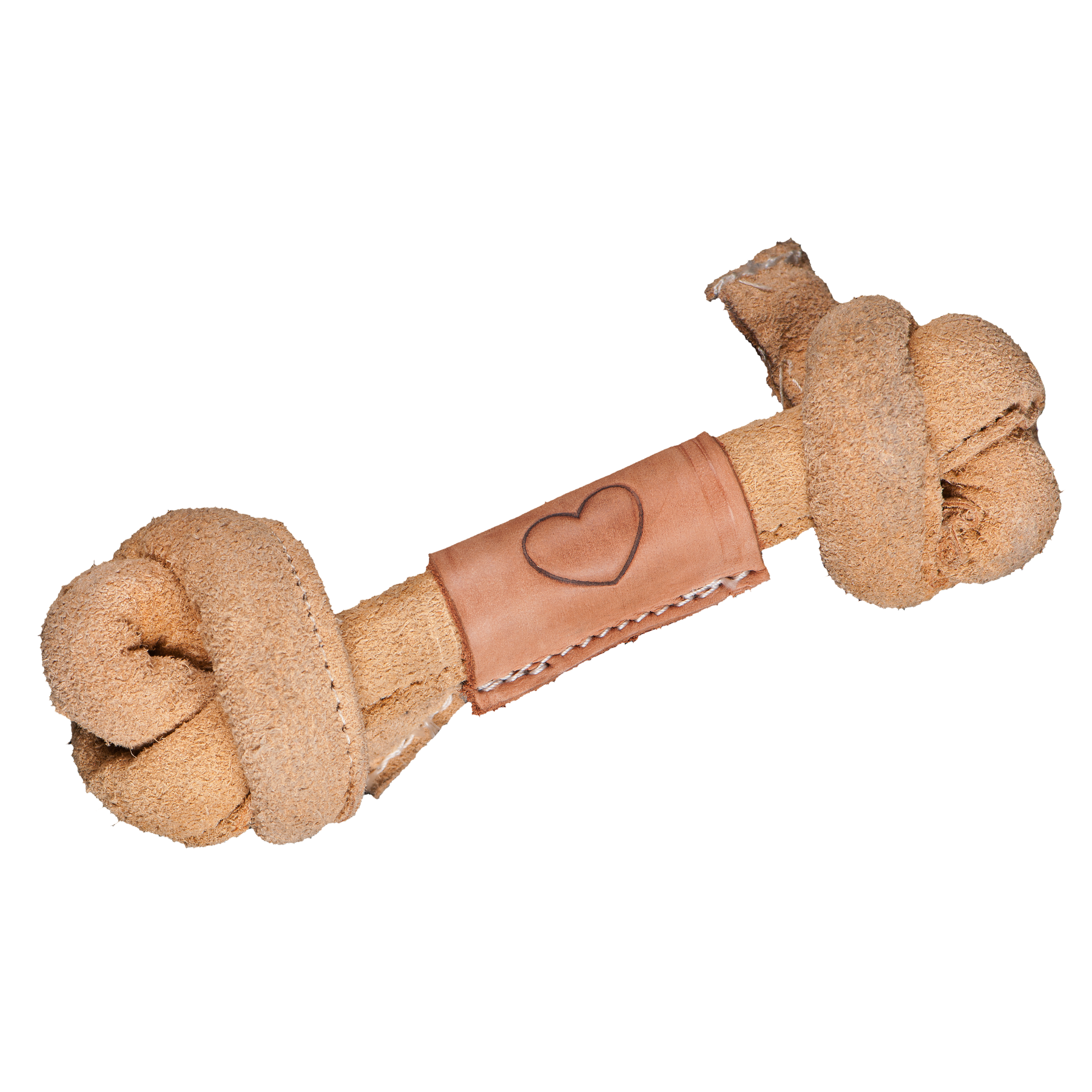 Huggle-Hide® Natural Leather Bone Dog Toy, 3 Pack by HuggleHounds