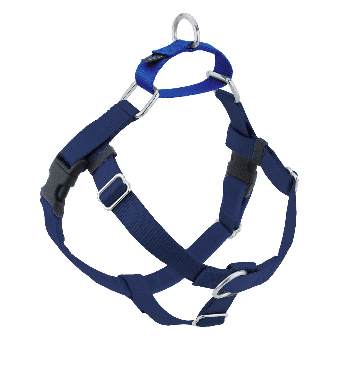 Navy Blue Freedom No-Pull Dog Harness by 2 Hounds Design