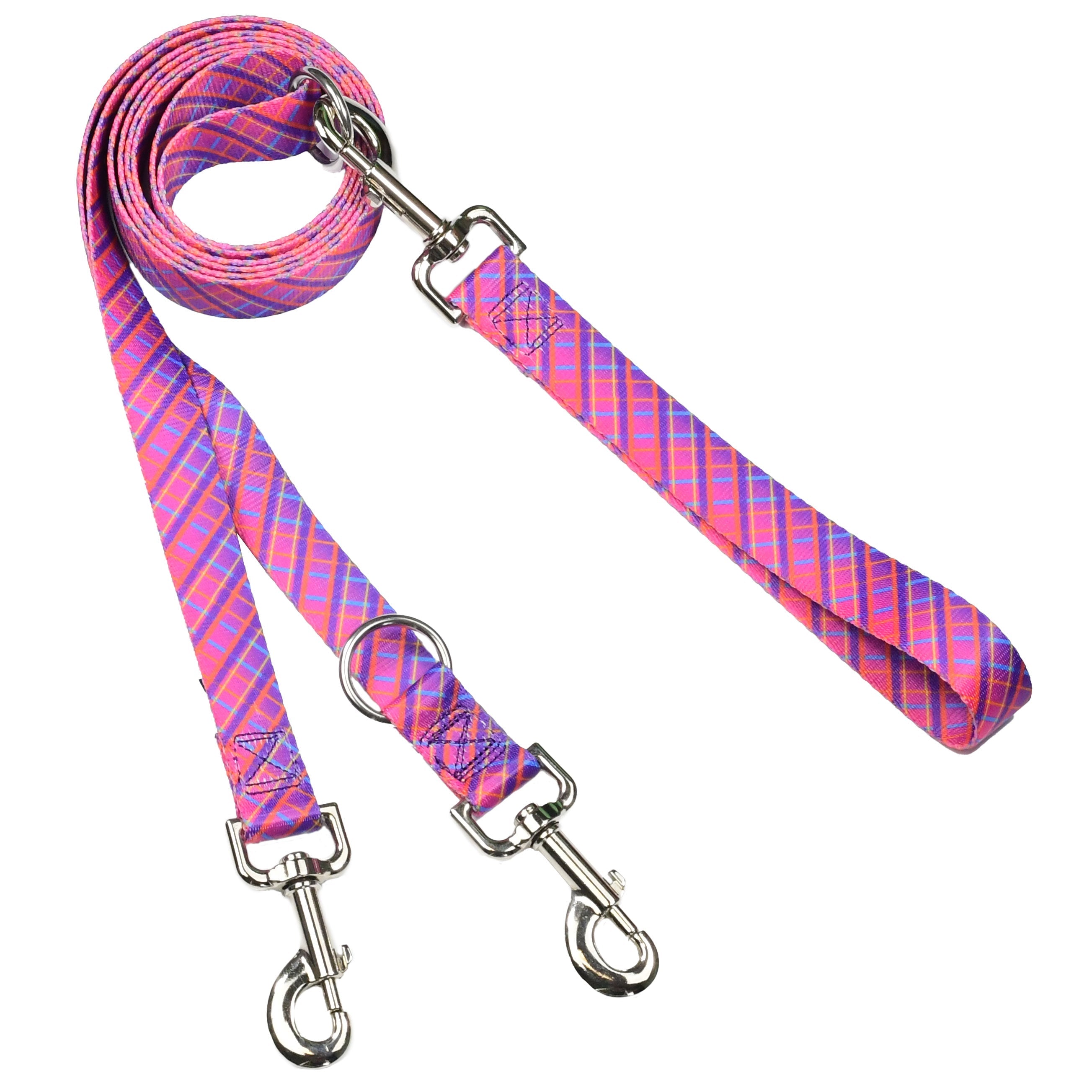 Neon Sunrise Pink Plaid Freedom No-Pull Dog Harness – EarthStyle by 2 Hounds Design