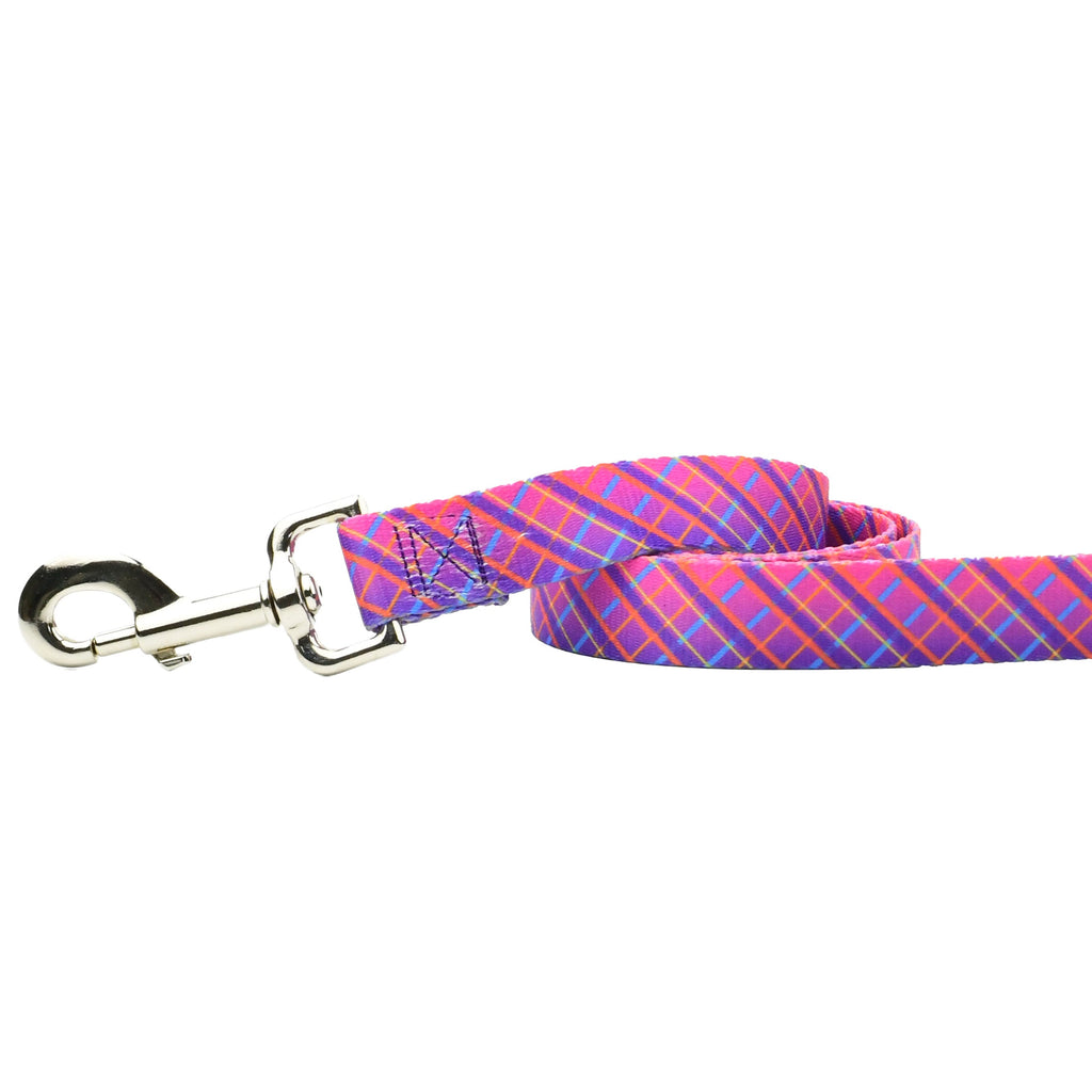 Neon Sunrise Pink Plaid Dog Leash – EarthStyle by 2 Hounds Design