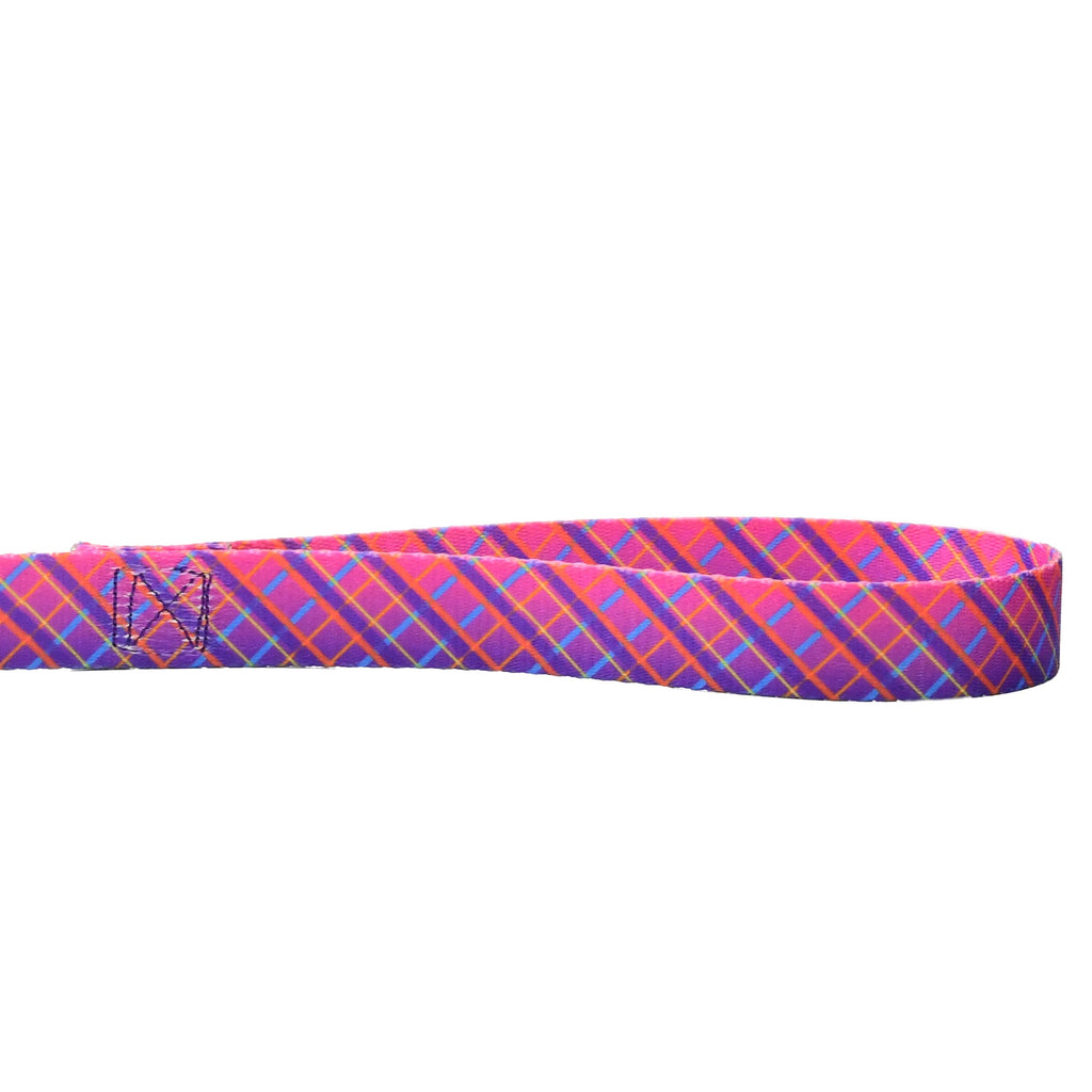 Neon Sunrise Pink Plaid Dog Leash – EarthStyle by 2 Hounds Design