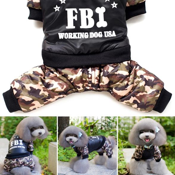 FBI Camouflage Coat | Jumpsuit Pants by Furr Baby Gifts