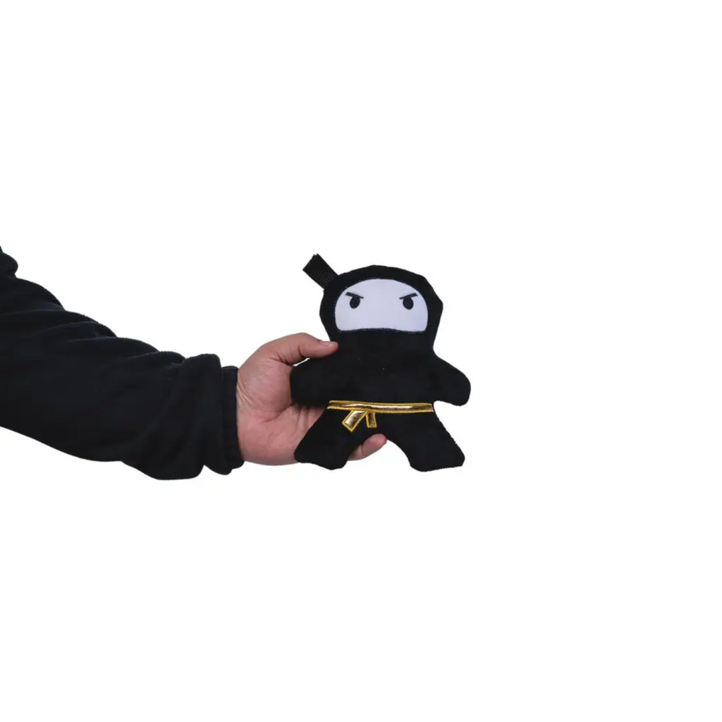 Pink & Black Ninja Love Plush Dog Toy Gift Set – with Squeaker & Crinkle Paper for Fun Play by American Pet Supplies