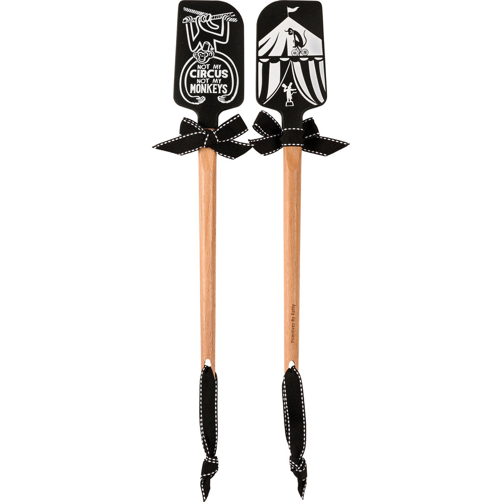 Not My Circus Not My Monkeys Spatula With A Wooden Handle by The Bullish Store